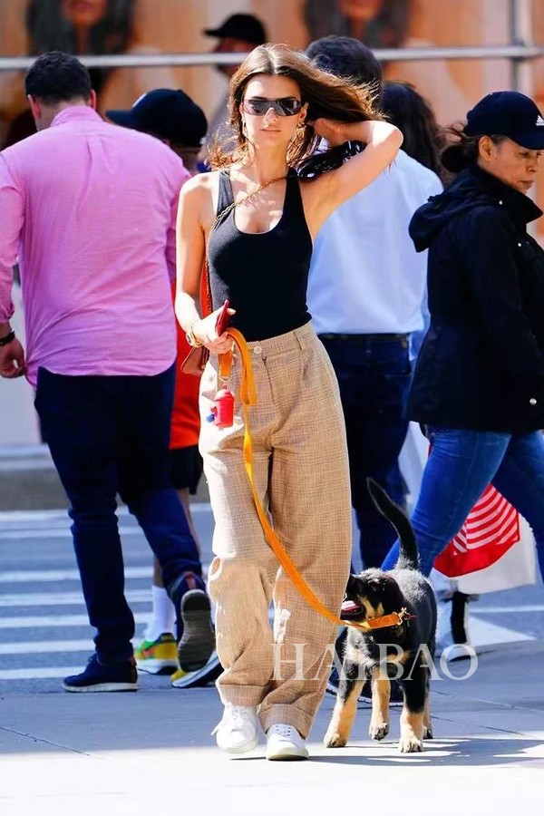 emily ratajkowski遛狗合辑