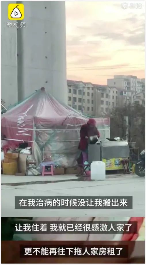 单亲母亲搭棚住桥下，女儿打手电写作业