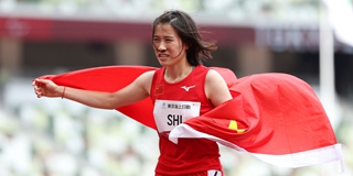 女子T36级200米决赛史逸婷获金牌