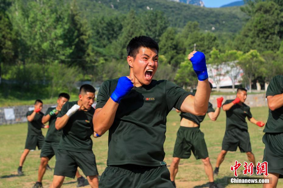 赤膊武警图片