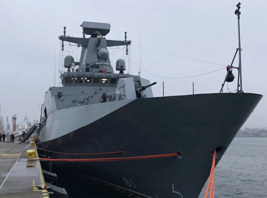 波兰海军最新军舰终于服役 建造过程18年