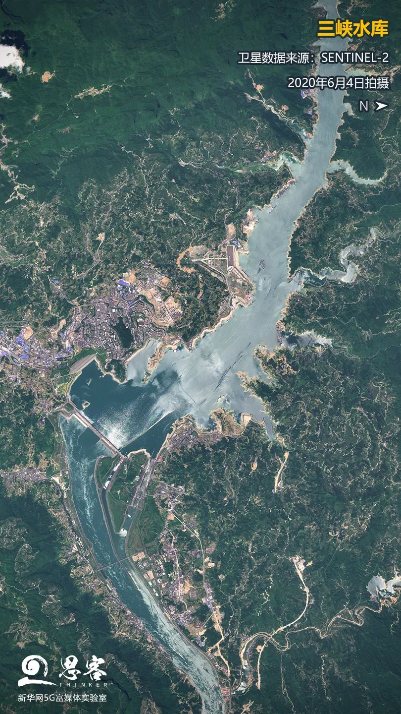 18日18时,三峡水库已拦蓄洪水近100亿立方米,相当于拦住了700多个西湖