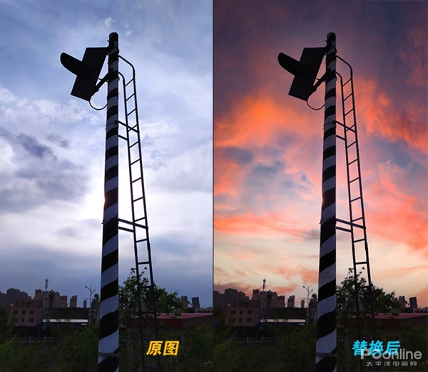 自动换天空效果对比