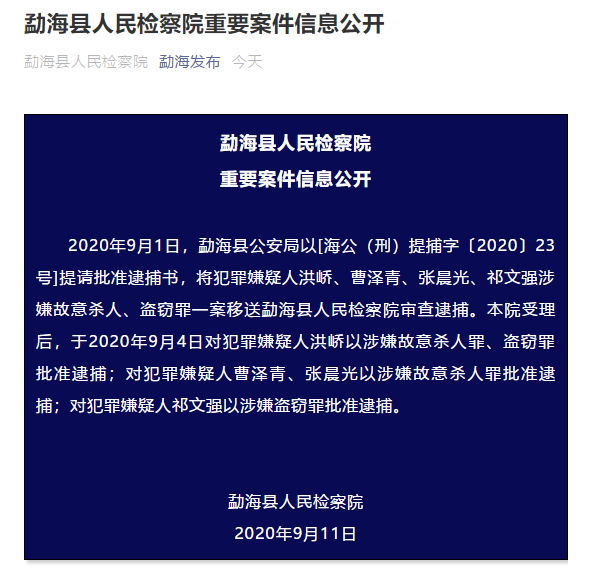 南京失联女大学生最新：4名犯罪嫌疑人被批捕