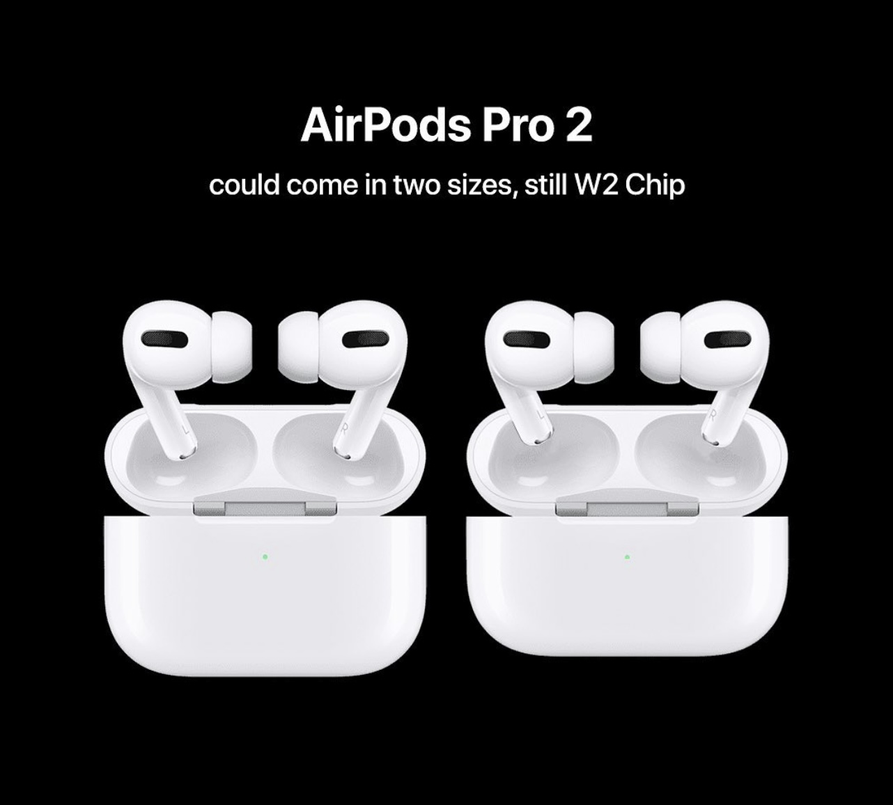 爆料显示苹果将为airpodspro2提供两种尺寸显示